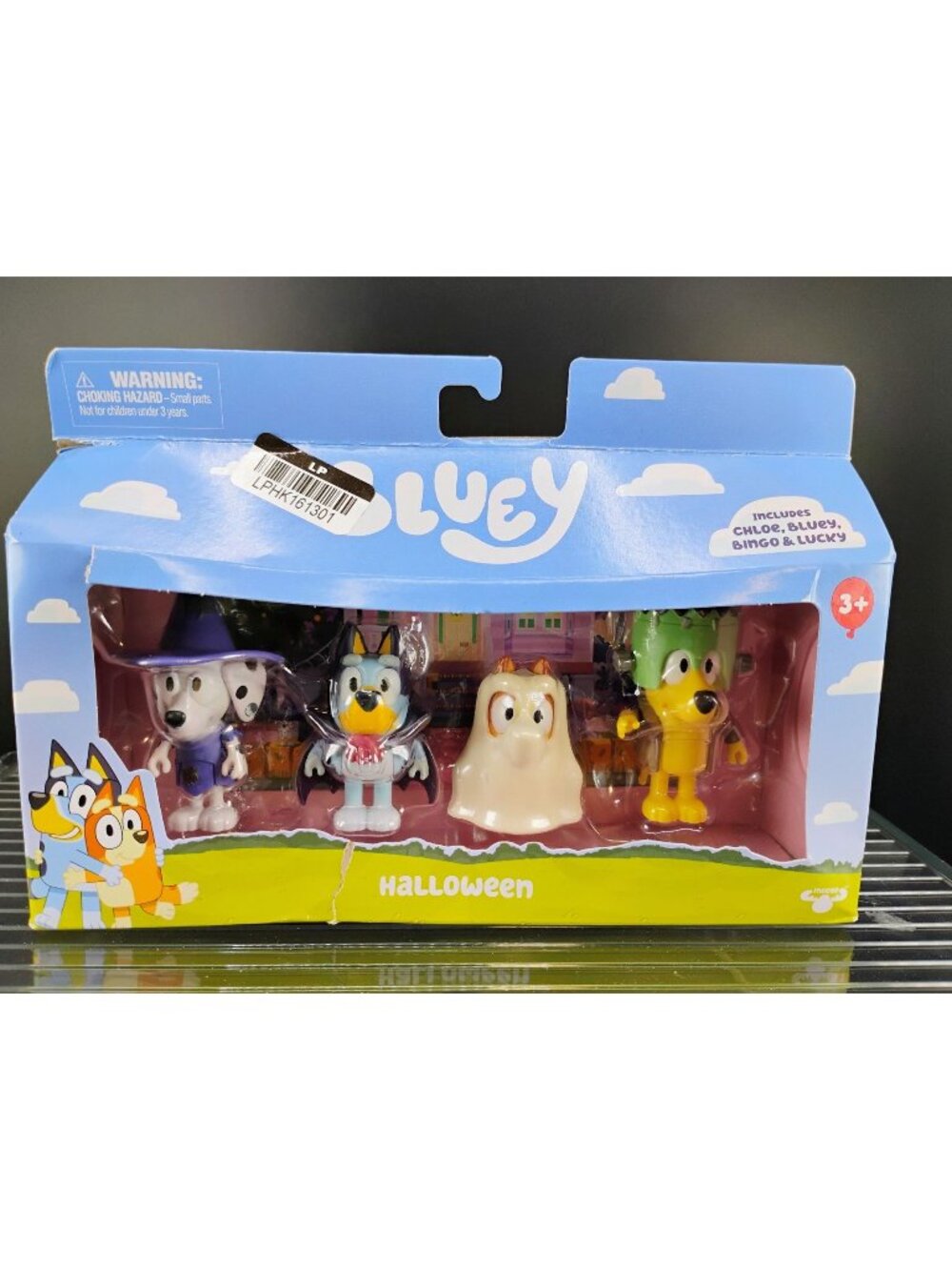 Bluey Halloween Figure 4-Pack Chloe Bingo Lucky & Bluey Playset